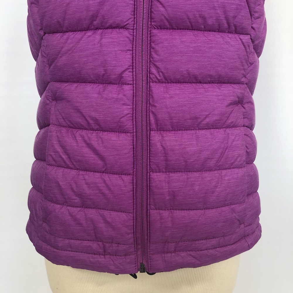 NWOT Tangerine purple quilted  hooded vest S - Picture 3 of 8